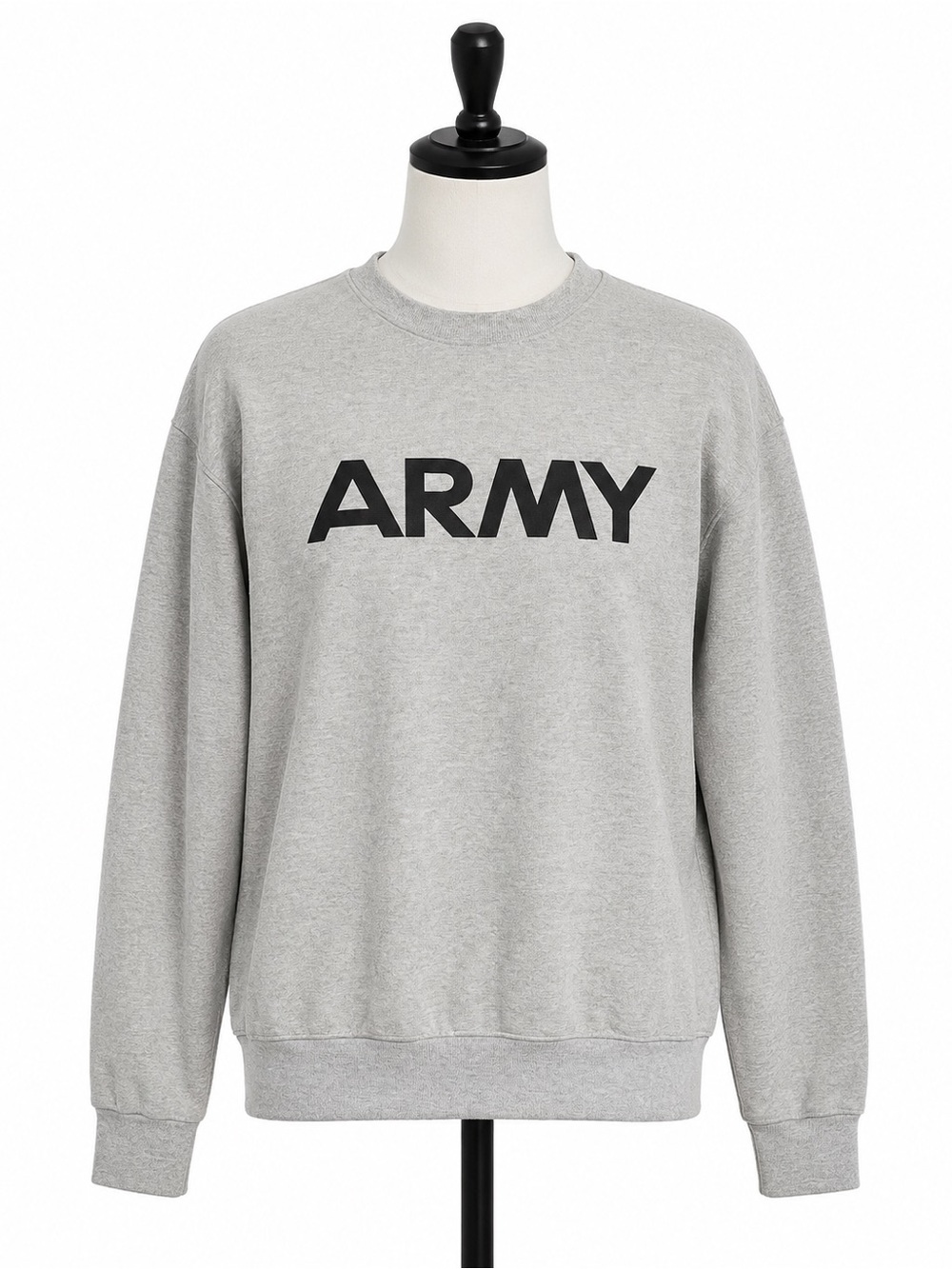 Vintage Meke Inc ARMY Gray Crewneck Sweatshirt - Unisex Casual Pullover